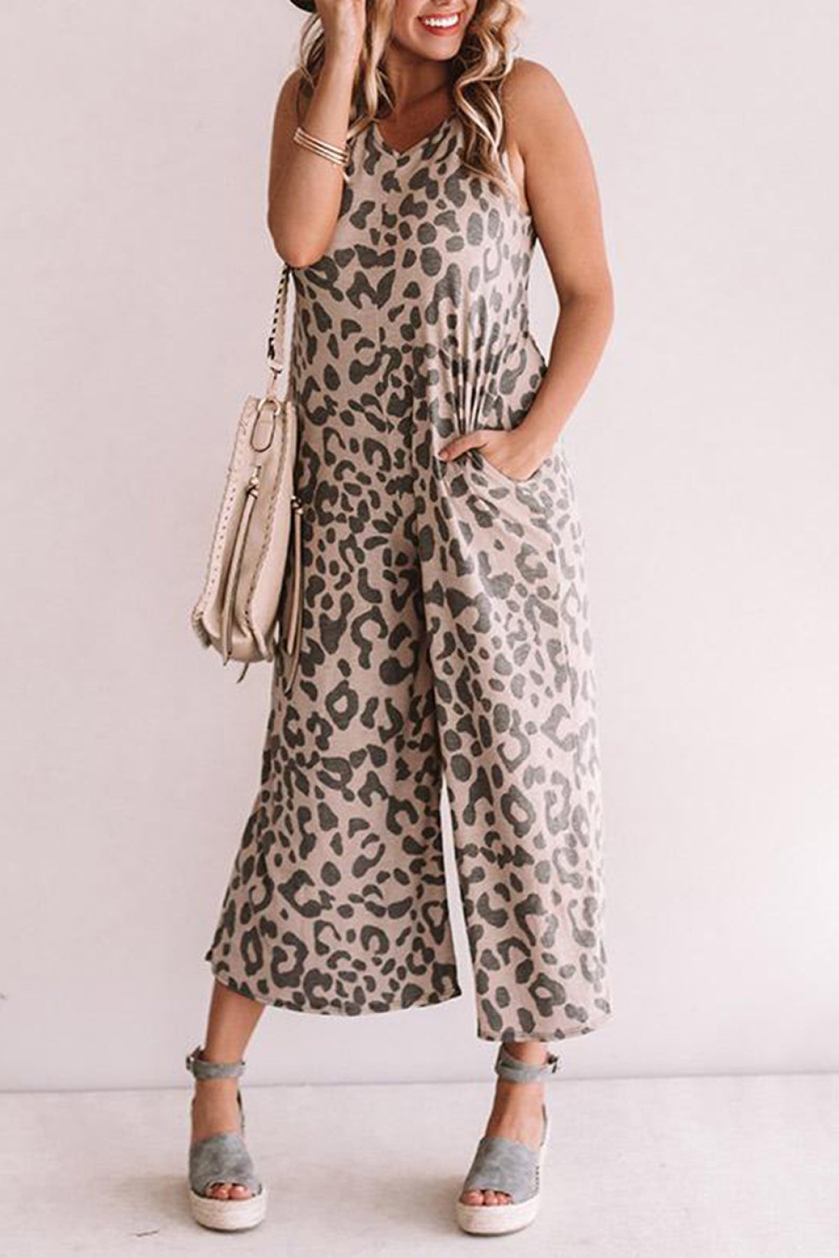 Jumpsuits Khaki Print Jumpsuit